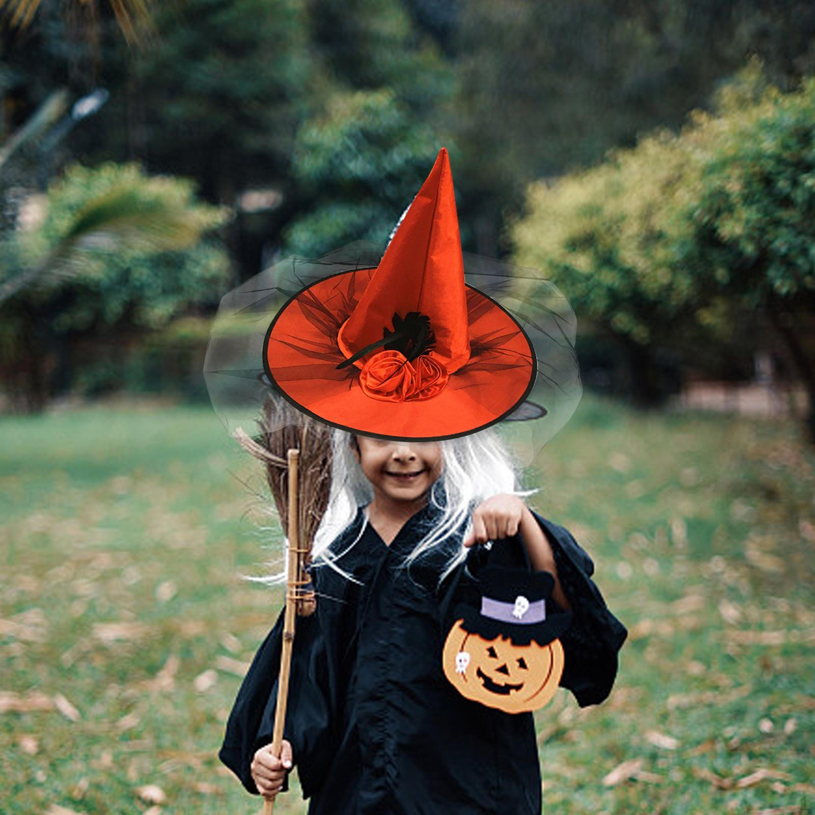 

Элегантная шляпа ведьмы для Хэллоуина и костюмированных вечеринок