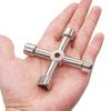 Internal Triangle Key Wrench 4 Ways Elevator Cabinet Wrenches New Cross Switch Alloy Spanner  Home