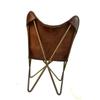 Handmade Leather Chair New Butterfly Chair Industrial Occasional Relax