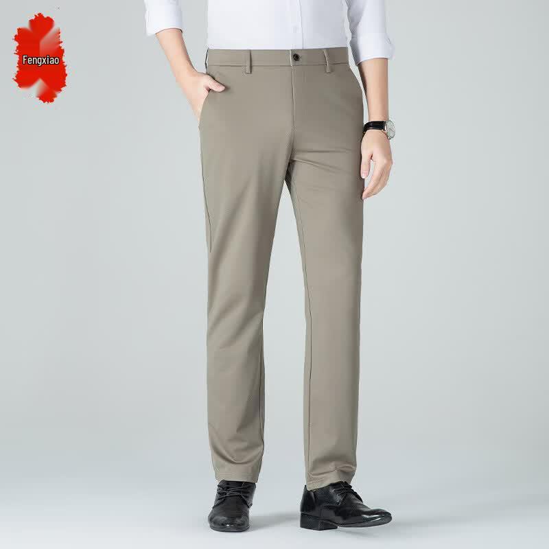 Men s Business Casual Straight-Leg Pants 29