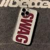 INS Black And Red Swag Clear Phone Case For Motorola Moto G9 G22 G32 G53 G30 G71 G72 G73 Edge 40 Pro Transparent TPU Back Cover