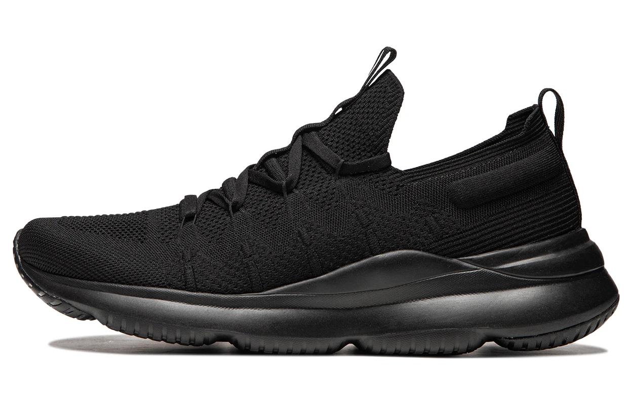 Li Ning Men's Black Cloud Comfort Cushioning Slip Resistant Abrasion Resistant Breathable Rebound Low Top Casual Shoes Aglu169-3 Cm