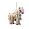 Christmas Pony Ornament 2D Acrylic Hanging Decor for Car And Tree Cute Horse Design Holiday Gift for Kids
