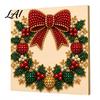 Progetti Artistici per Alleviare lo Stress Kit Perle Finte di Natale Pittura Capanna Innevata di Babbo Natale Kit Artigianale 3D Scintillante con Perline Fai da Te per Adulti Parete per le Festività Invernali di Casa
