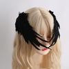 Clip per Capelli ad Ali d'Angelo Gotico Cerchietto Lolita Cosplay Accessori per Capelli Headwear Comic-Con Copricapo da Festa
