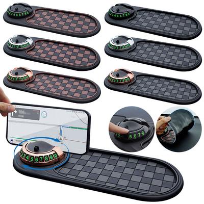 1 Stück Anti-Rutsch-Matte für Auto Auto Aufbewahrungsmatte Multifunktional 360 Grad drehbare Navigationshalterung Instrumentenauflage Auto Gadget