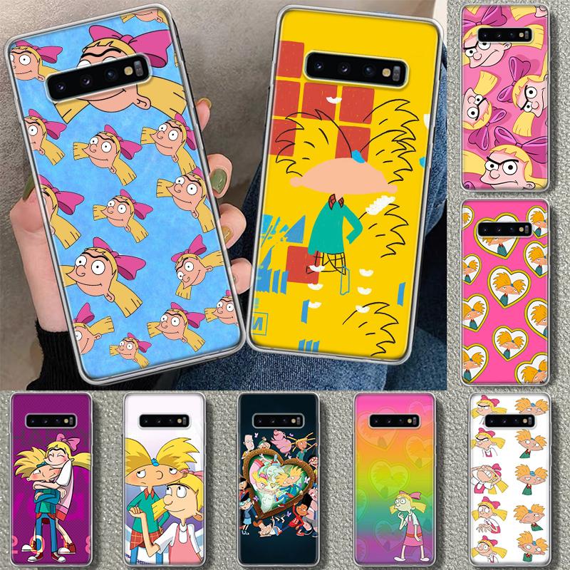 Hey Arnold Helga Cute Funny Cartoon Phone Case Cover for Samsung Galaxy S26 S25 Edge S24 S23 Ultra S22 Plus S21 FE S20 + Art Cus