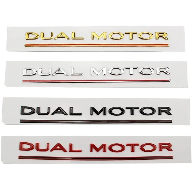 Metal ABS Car Styling Trunk Rear Tail Body Side Badge Sticker for Tesla Model 3 S X Y DUAL MOTOR Emblem Exterior Accessories