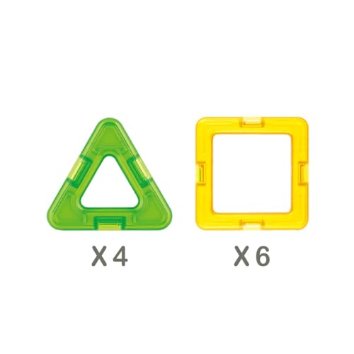 BorneLund Magformers First Shape Set [10 Teile] für Kinder ab 3 Jahren (MF701016)