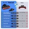 NineLeaf Smart Bike Tail Light with Turn Signals and Brake Light, Anti-Theft Bicycle Alarm Tail Light with Electric Bell and Automatic Brake