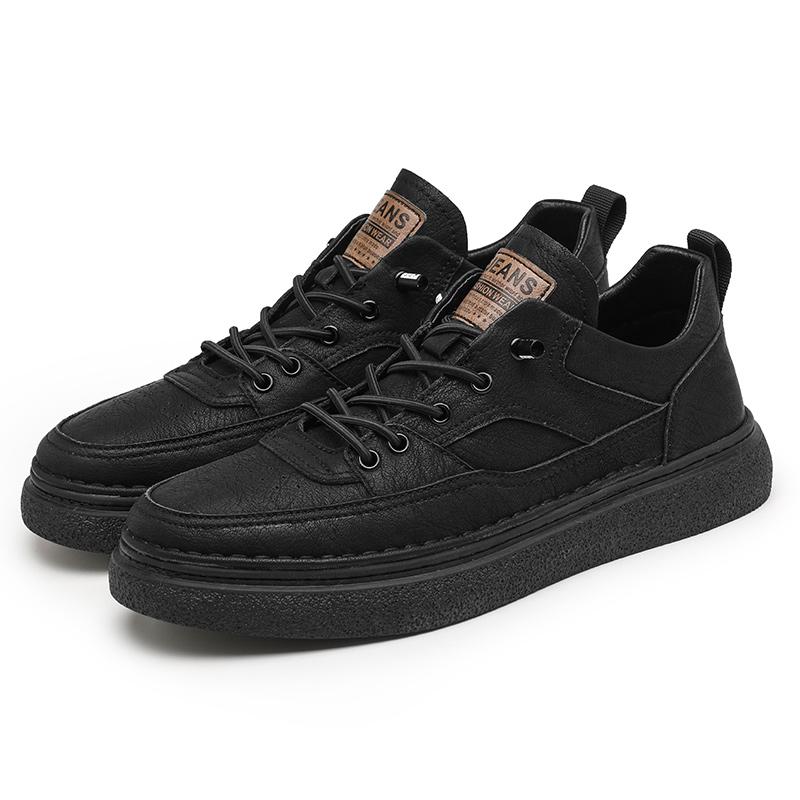 Fashion Italian High Quality Men Casual Leather Shoes Brand Lace Up Flat Oxford Shoes Outdoor Comfy Walking Casual Office Dress Shoes