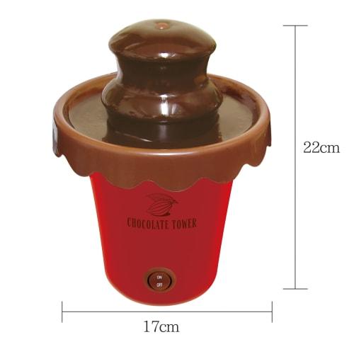 applife Chocolate Tower Red | Chocolate Fountain, Chocolate Fondue Tower, for Home Use, Desserts, Baking, Chocolate-Covered, Parties, Birthdays, Valen