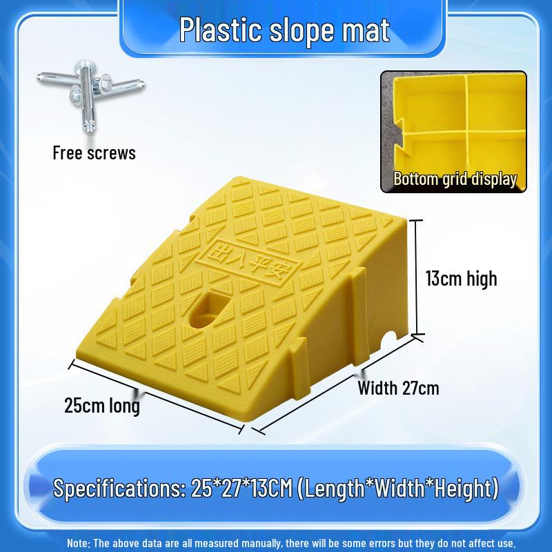 Home Car Step Threshold Mat - Plastic Curb Ramp