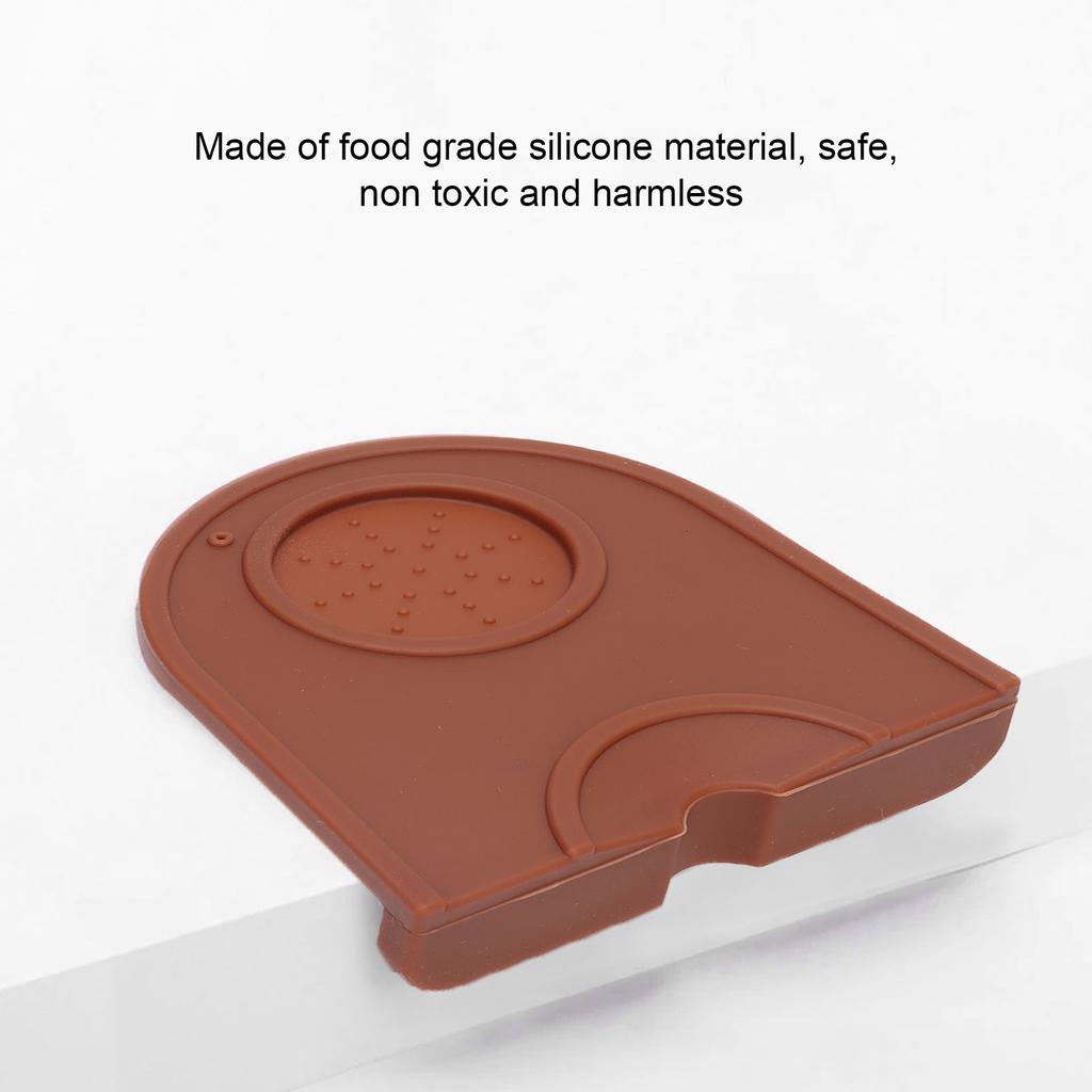 Coffee Tamper Pad Silicone Anti Slip Tamper Mat Soft Harmless Corner Tamping Mat for Household
