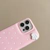 3D Cute Polka Dot Angel Wings Silicone Phone Case for IPhone 16 15 14 13 Pro Max 14 15 Plus Shockproof Cover for IPhone 16 Pro