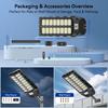 Professional EU Local Stock All-in-One Solar Street Lamp with 9Ah LiFePO4 Battery Motion Sensor Remote Control EU Delivery