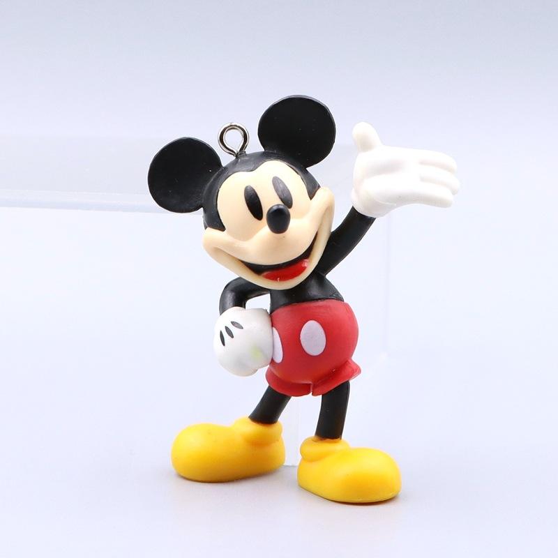 Cute Doll Anime Mickey Pluto Mickey Cartoon Car Keychain Backpack Decoration Pendant Christmas Toy Gift