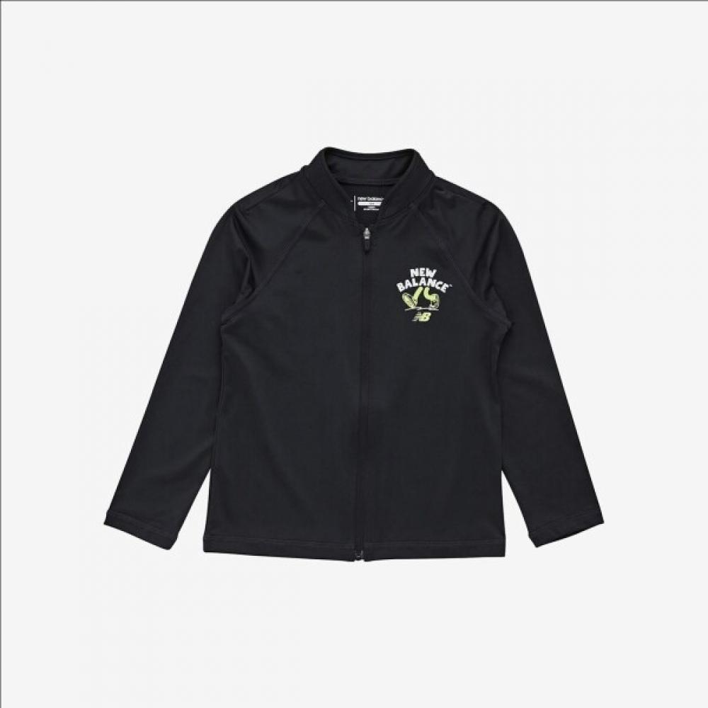 

New Balance Kids Splash Full Zip Up Rash Guard Nk9rf3703u (19)Black/160