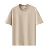 Unisex Round Neck Short Sleeve Loose Fit T-Shirt Cotton Solid Heavyweight Top