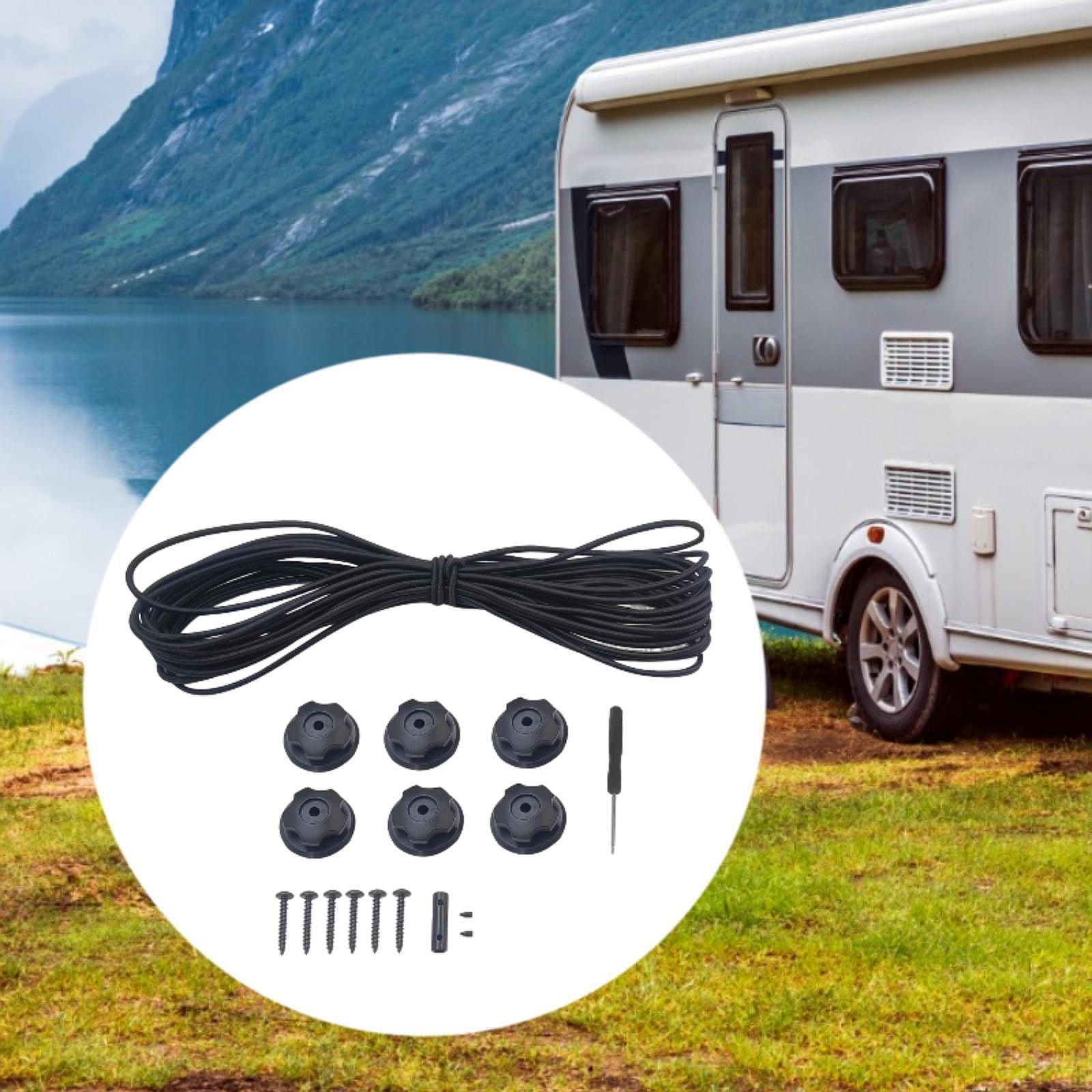 

RV Cargo Storage Elastic Netting Rope Bungee Strap Wall Mount Accessories Stretch String for Boating