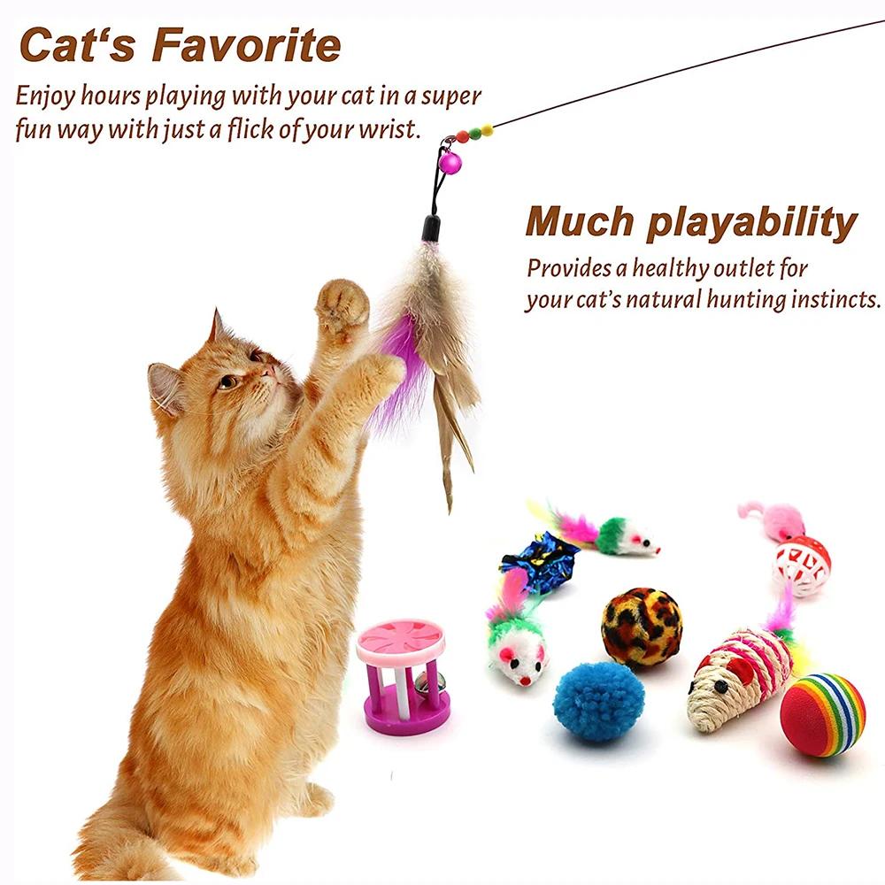 Juego De Ratones Para Gatos Juegos Para Gatos Kit De 38 Juguetes