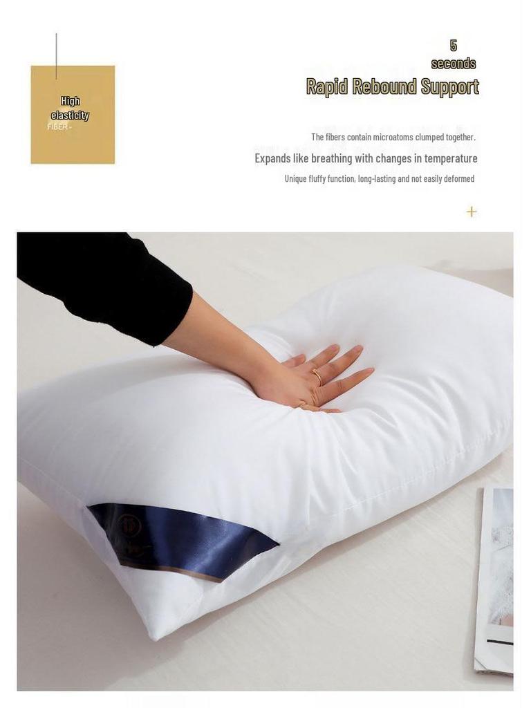 Luxury Hotel-Quality Pillowcase & Neck Support Pillow Set - Pair Pack for Better Sleep
