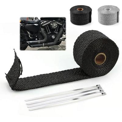 Exhaust Pipe Insulation Thermal Heat Wrap Roll 2.5cm Width Insulation Cotton Banana Cloth Motorcycle Fiberglass Tape