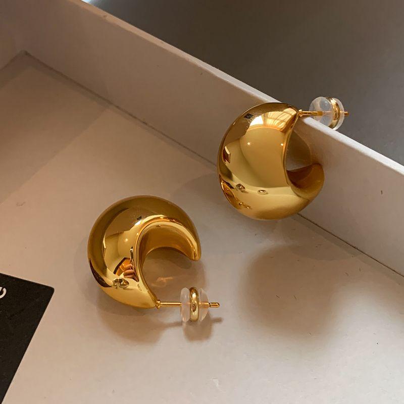 

Water Drop Earrings for Women, Summer European and American Style, Exaggerated Light Luxury High-End Gold and Silver Color Ear Studs and Accessories [Gold/Pair] S925 Sterling Silver Earrings