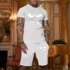 Men's Loose Fit Short Sleeve T Shirt and Shorts Set Casual Two Piece Outfit Comfortable Summer Wear Breathable Fabric Suitable for Outdoor Activities
