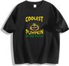 Coolest Pumpkin In The Patch Kid's Tees Short Sleeve Halloween Art Teen T-Shirt
