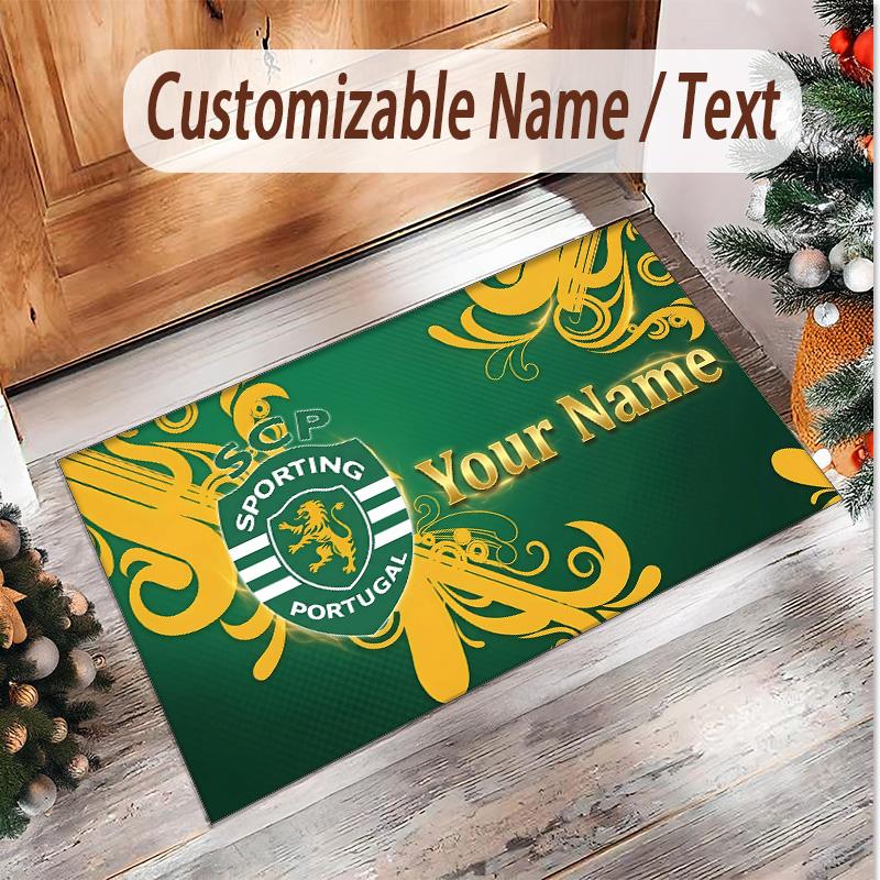 Personalized Crystal Velvet Carpet Sporting CP Pattern Non Slip Floor Rug
