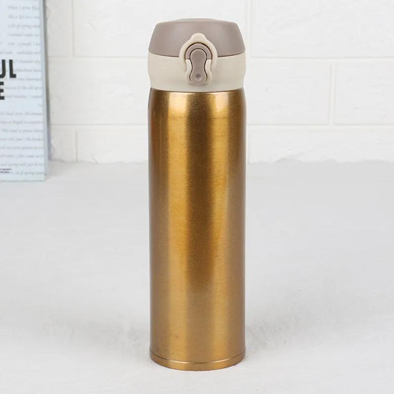 Stainless Steel Kids Vacuum Flask Portable Thermos Bottle Car Travel Mug