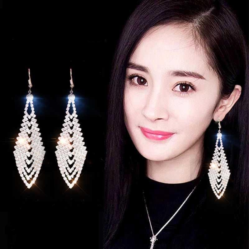 Pearl & Zircon Tassel Earrings