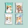 100Pcs Cute Cartoon Animal Plastic Biscuit Cookie Nougat Candy Food Machine Sealed Party Gift Packaging Bags