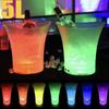 Party Light Up Bar Świecąca lampa stołowa LED Wiaderko na lód 5L Zmiana koloru