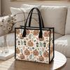 Halloween Pumpkin Tote Bag Fashion Casual Large Capacity Daily Outdoor Handbag for Women