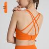 Women's Seamless Cross Back Sports Bra - Shockproof Yoga & Fitness