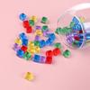 500/100PCS Board Game Props Clear Acrylic Square Cubes Blocks 10MM Kids Educational Sensory Training Toys Party Favors Gifts