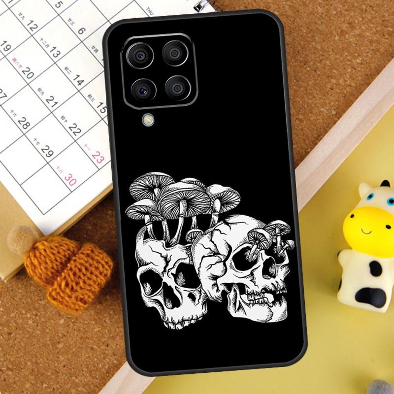 Skull Gothic Creepy Pastel Goth Case For Samsung Galaxy M12 M32 M52 M13 M23 M33 M53 M14 M34 M54 M20 M30s M31s M31 M51 Cover