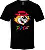Top Cat Men T-Shirt Cartoon XL Black