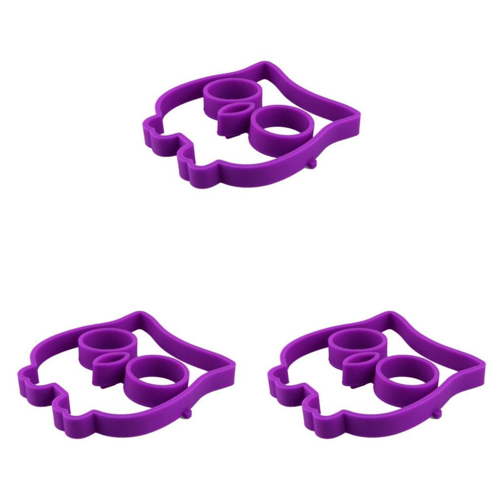 Premium Quality Silicone Funny Owl Mould Egg Rings Cooking Shaper For Perfect Breakfasts