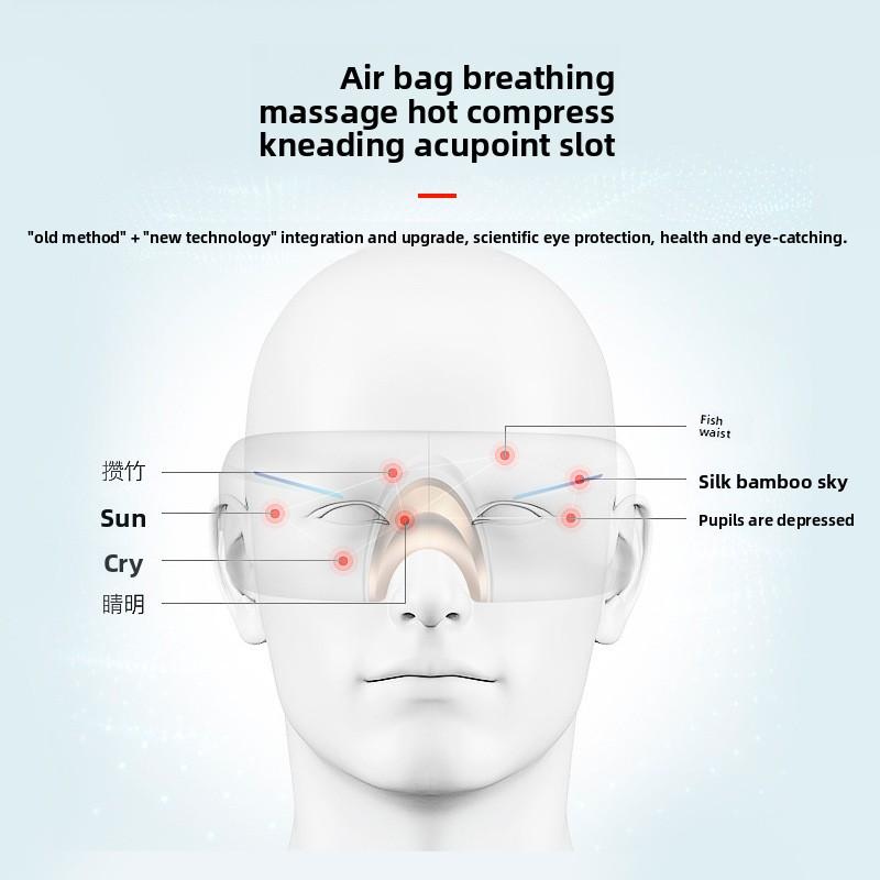 Intelligent Eye Massager To Relieve Fatigue Artifact Physiotherapy Hot Compress Instrument Music Eye Mask Eye Protection Instrument Eye Massager