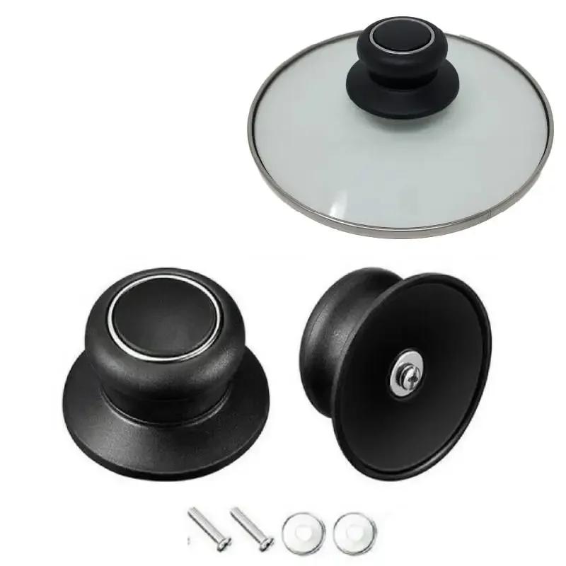 2Pcs Replacement Knob Handle For Glass Lid Knob Handle Stainless Steel Pot Pan Cover Cookware Handle Accessories Kitchen Tools