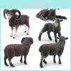 Authentic Black Sheep And Lamb Model Toys For Kids Fun Farm Animal Exploration