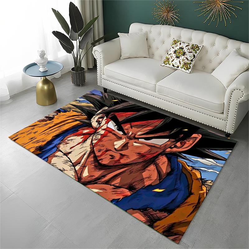 Cartoon D-Dragon Ball Anime Game Carpet Rug for Playroom Bedroom Living Room Sofa Home Decor,kid Area Rug Non-slip Floor Mat