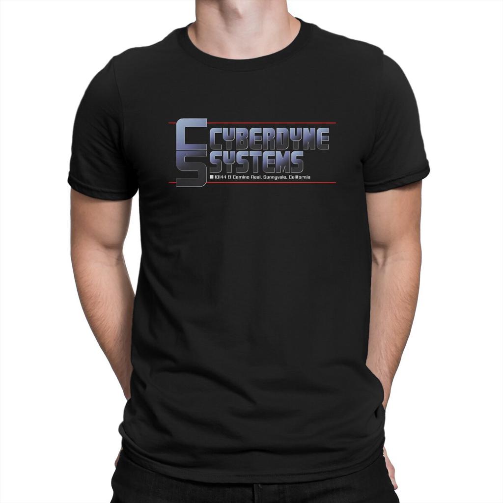 Cool T-Shirt for Men Cyberdyne Systems Vintage 100% Cotton Tees Round Neck Short Sleeve T Shirts 6XL Tops