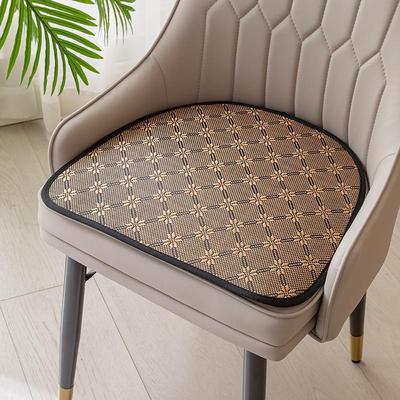 Summer Horseshoe-Shaped Ice Cool Rattan Chair Cushion - Breathable, Non-Slip U-Shape Pad for Dining Chair or Stool