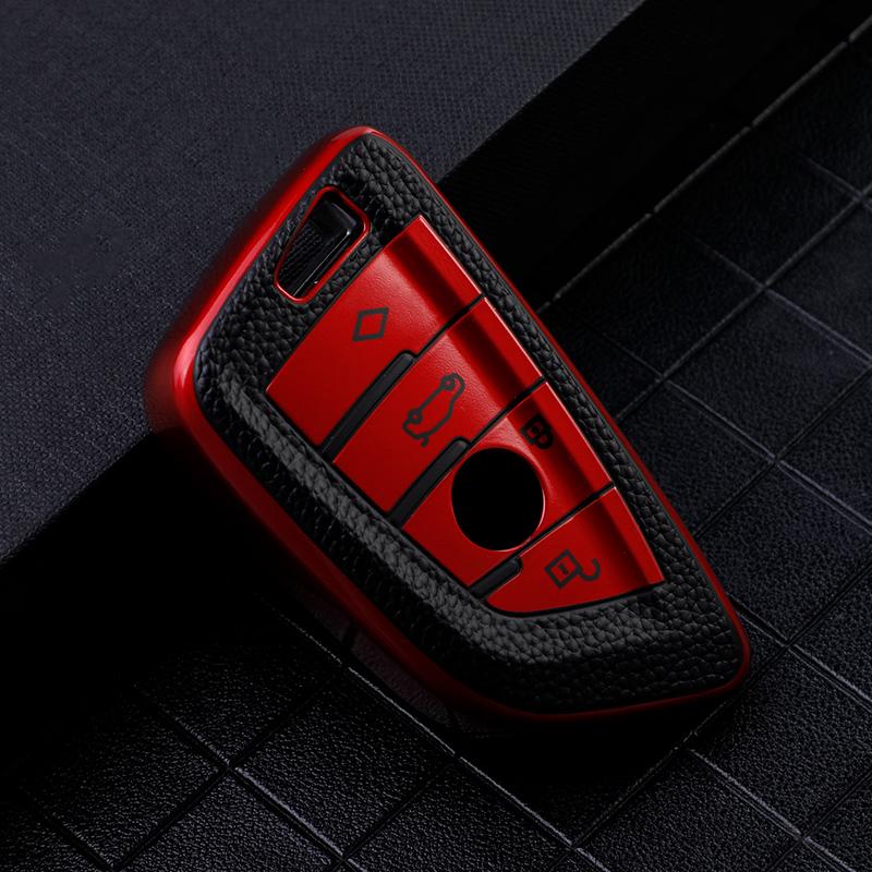 TPU Car Key Case for BMW 216i F46 X1 X2 X3 X5 X6 GT 2 5 6 7 Series 3 4 Buttons Smart Keyless Remote Control Fobs Protector Cover