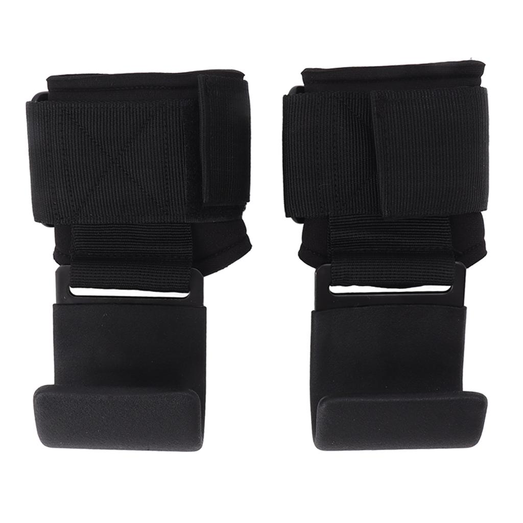 Weight Lifting Hook 2PCS Thicken Pads Non Slip Heavy Duty Lifting Wrist Straps for Men Women Adult