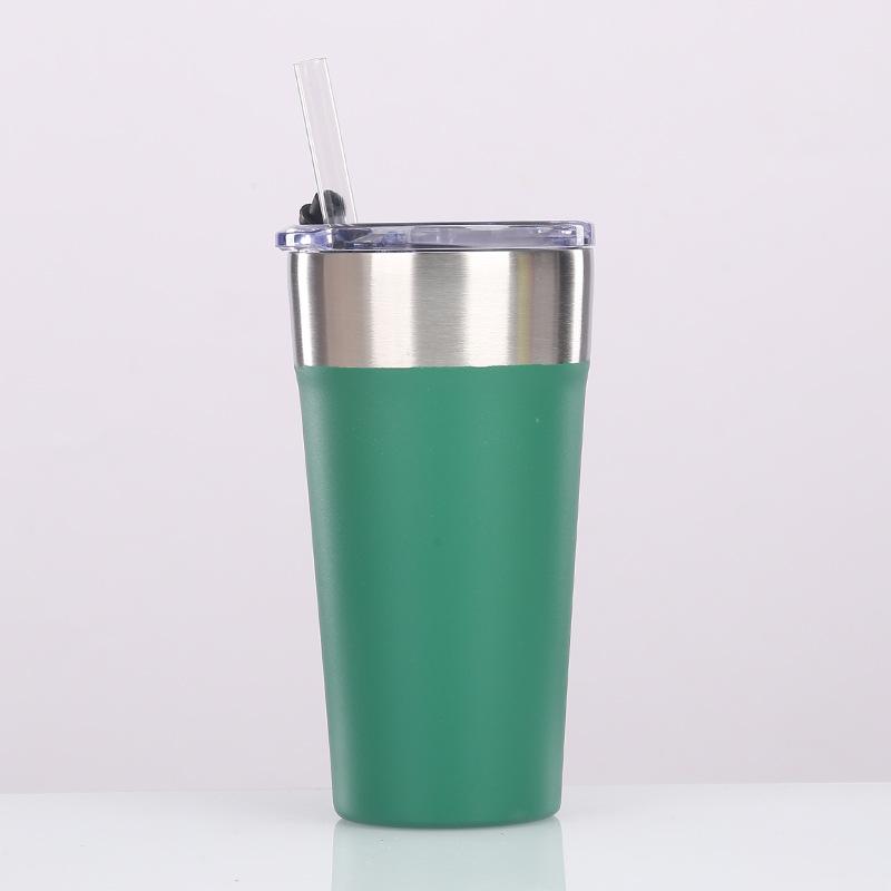 Beer Cup 304 Stainless Steel Double-Layer Vacuum Color Spray Outdoor Water Cup, Creative Car Cup